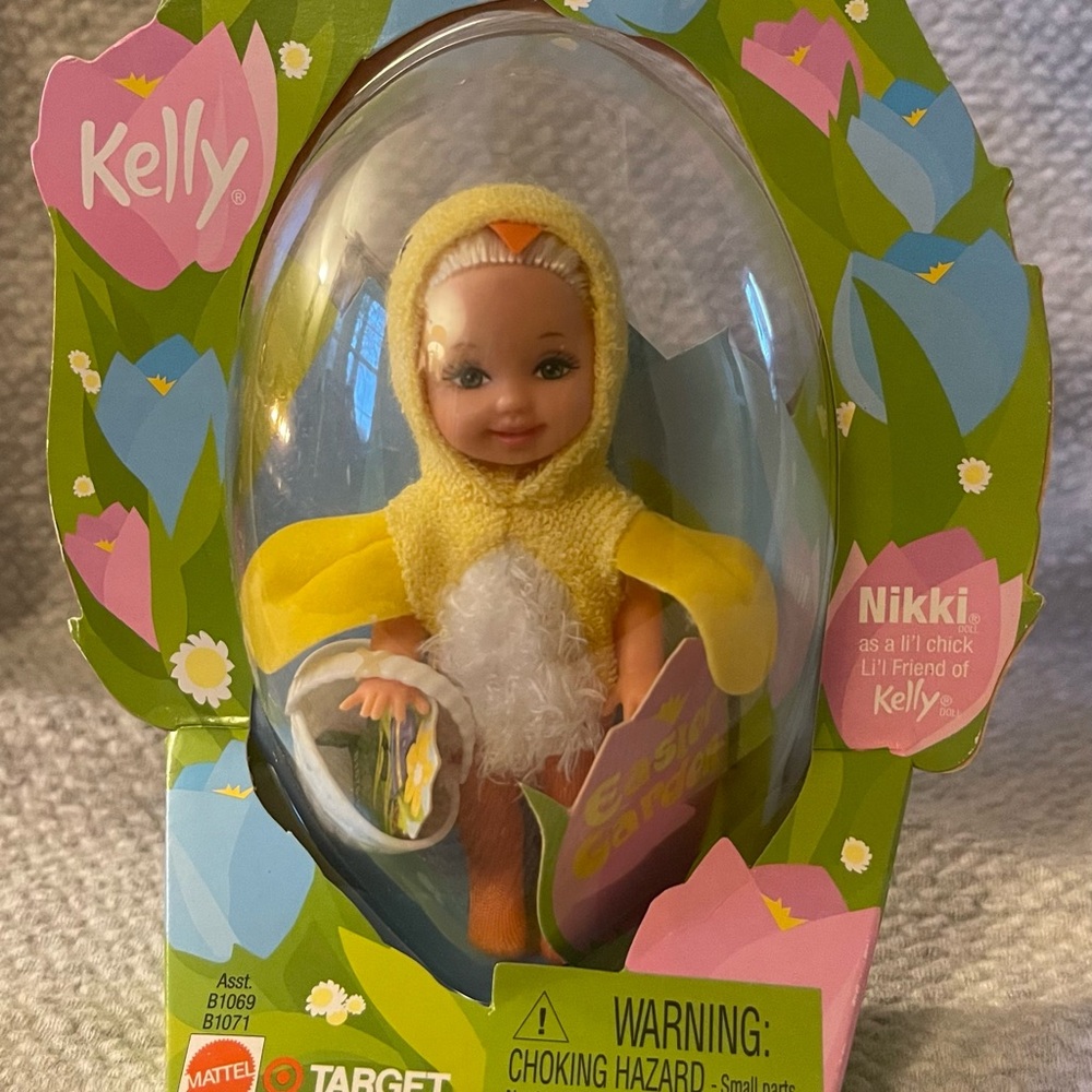 2002 Mattel Easter Garden Kelly Dolls Nikki As A Lil Chick Special Edition